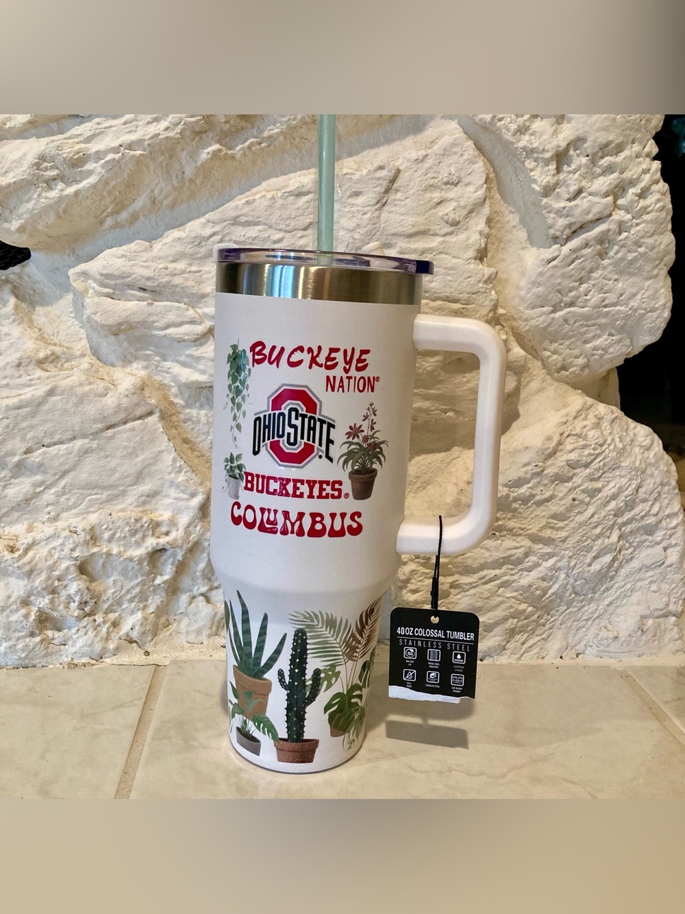 NWT Officially licensed 40 oz travel tumbler for The Ohio State